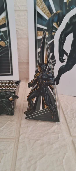 Lembrancinha Pantera Negra Caixa Piramide Cone Festa