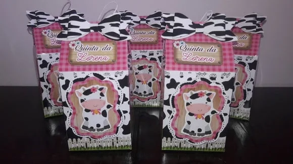 Lembrancinha Personalizada Caixa Milk Fazendinha