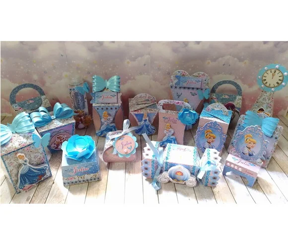 Lembrancinha Personalizada da Cinderela 30 Peças