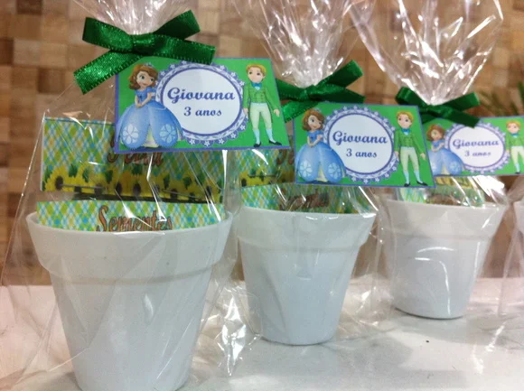 Lembrancinha Ecológica Princesa Sofia