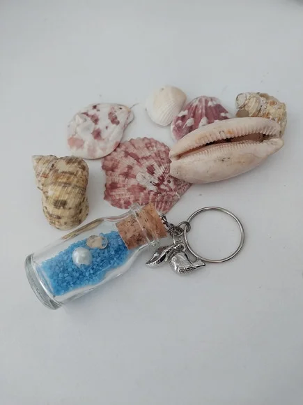 Lembrancinha Saída de Santo Chaveiro Iemanjá Azul