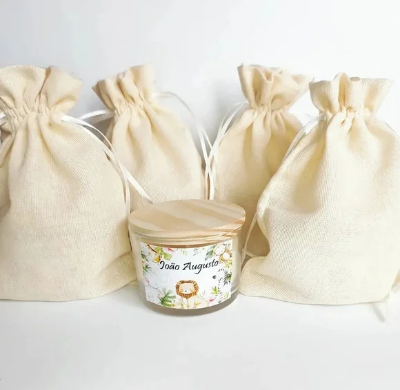 Lembrancinha Vela Personalizada Batizado Safari 120g