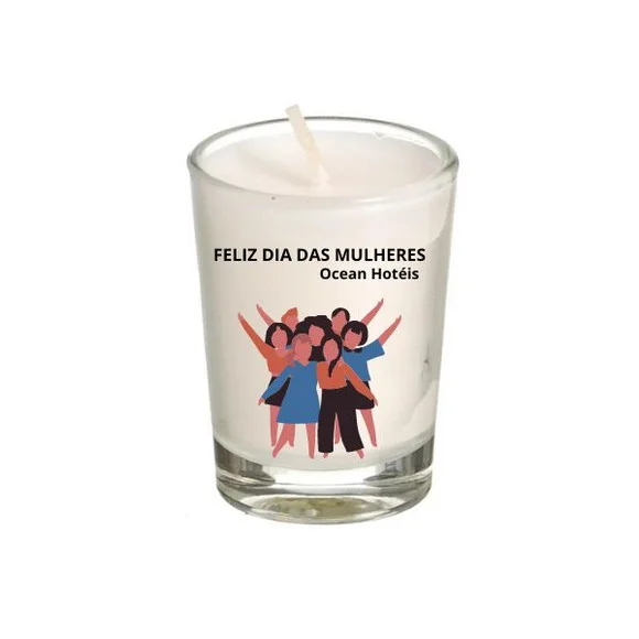 Lembrancinha Vela Perfumada Dia da Mulher 70g