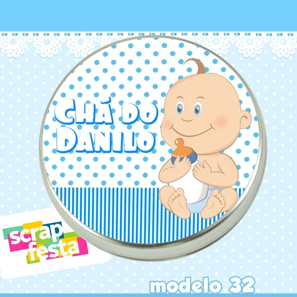 Lembrancinhas de Chá de Bebê Latinhas