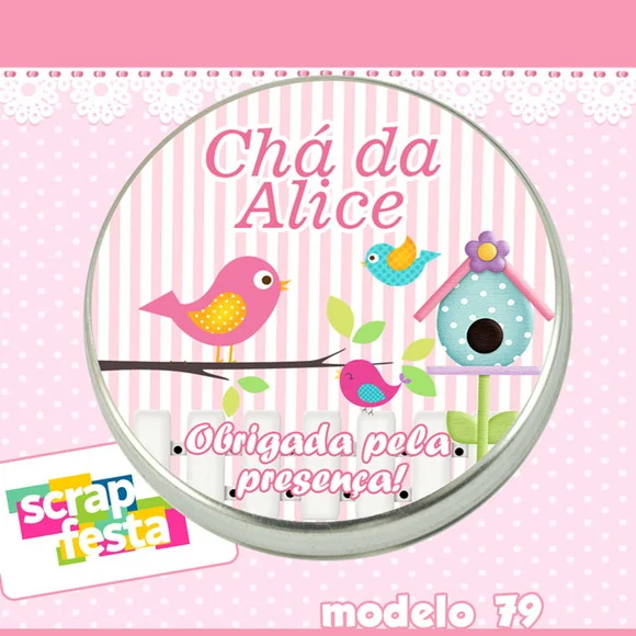 Lembrancinhas de Chá de Bebê Latinhas