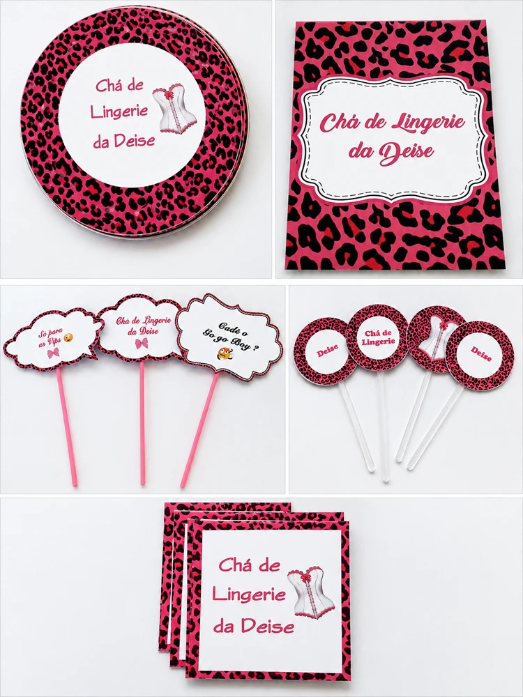LEMBRANCINHAS PERSONALIZADAS CHÁ DE LINGERIE