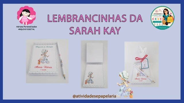 LEMBRANCINHAS PERSONALIZADAS SARAH KAY