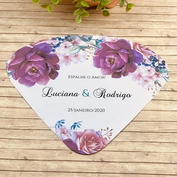 Leque/Ventarola de papel personalizado ref. 2097