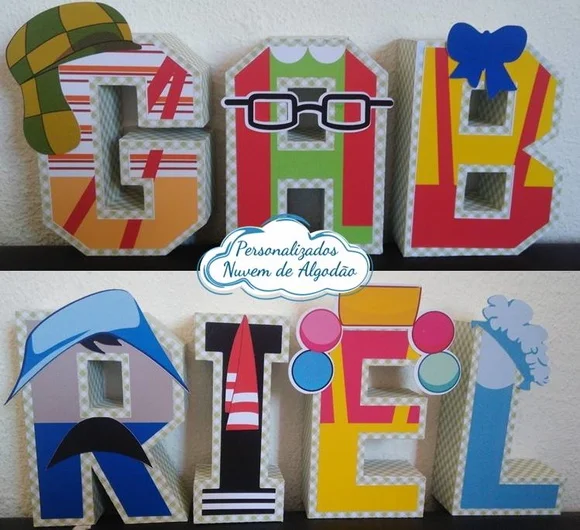 Letra 3D - Chaves