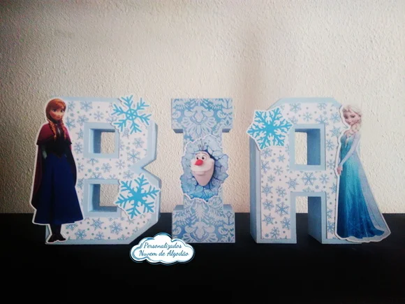 Letra 3D - Frozen