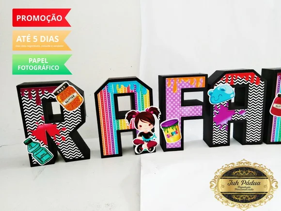 Letra 3D Slime