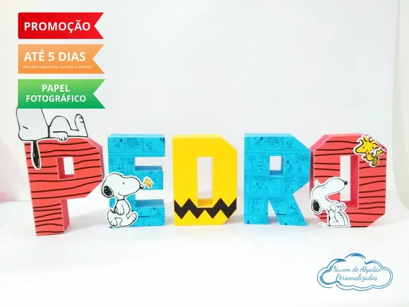 Letra 3d Snoopy