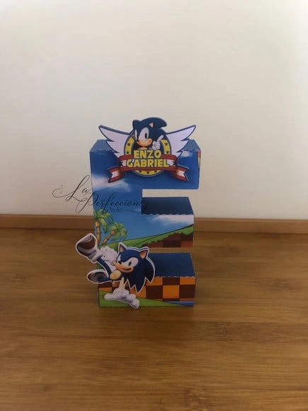 Letra 3d Sonic