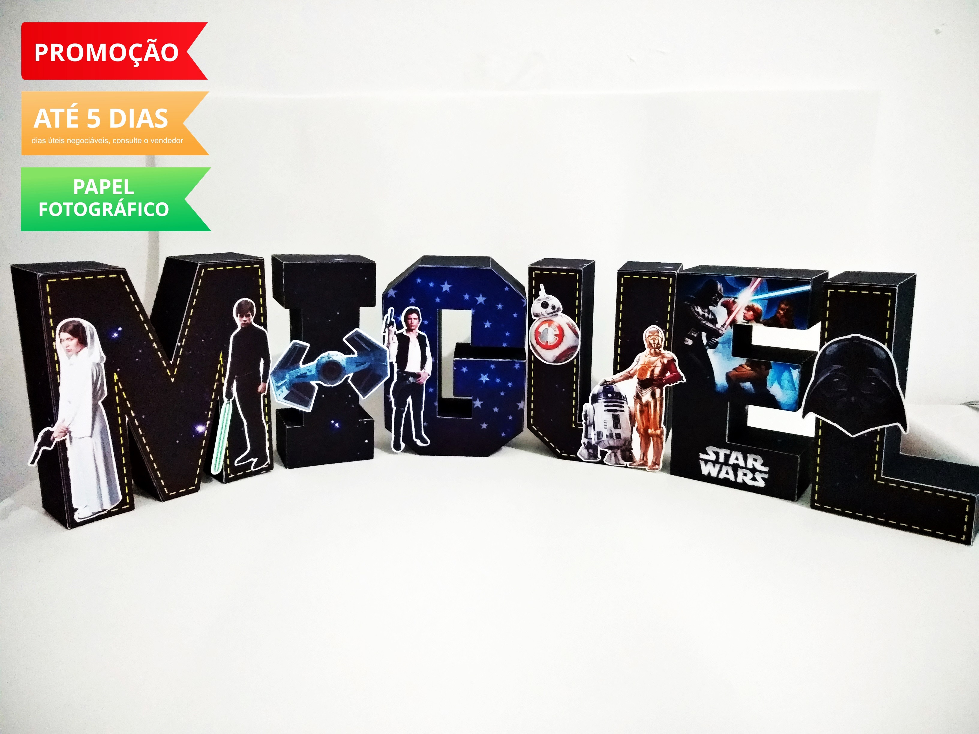 Letra 3d Star Wars