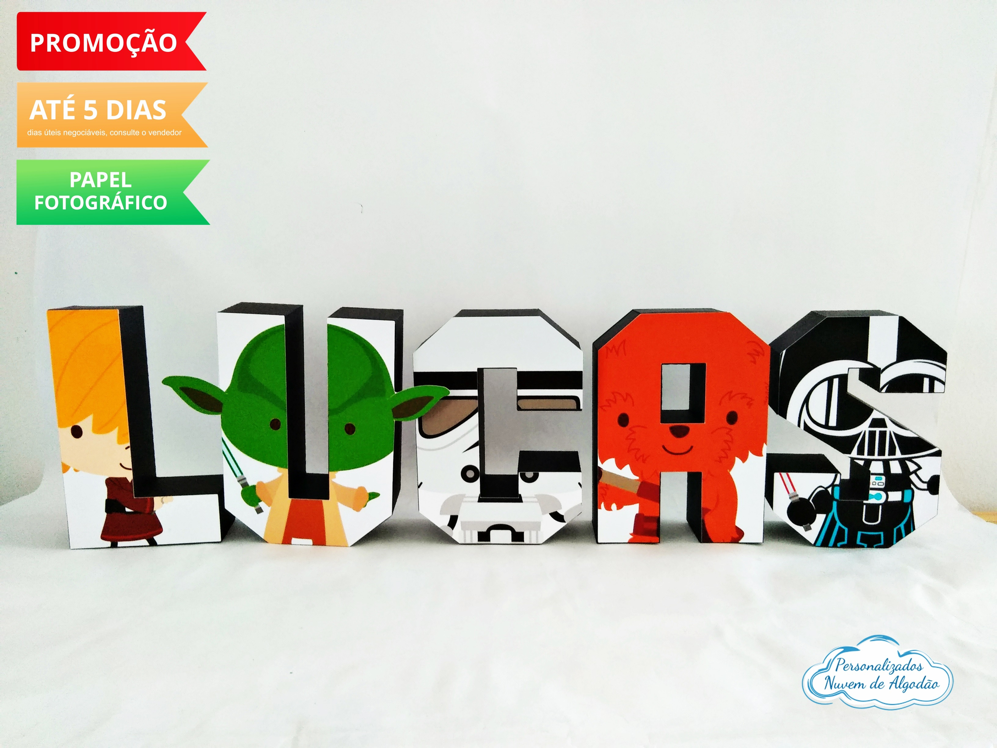 Letra 3d Star Wars - cute