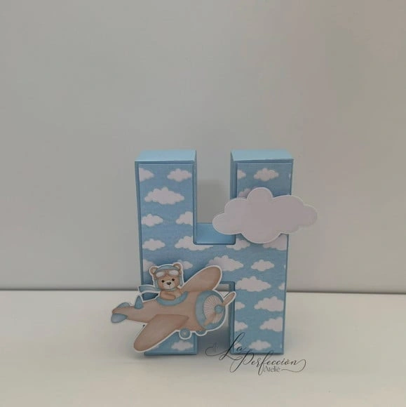 Letra 3d Ursinho Aviador