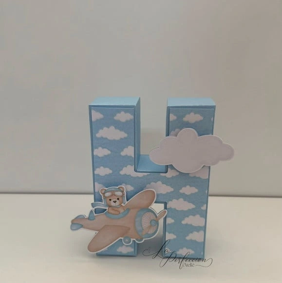 Letra 3d Ursinho Aviador