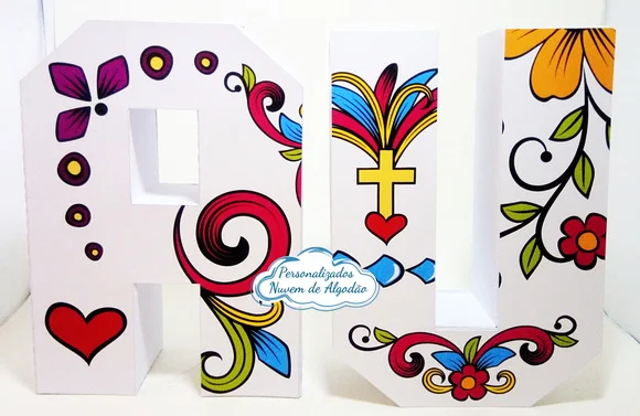 Letras 3D - Caveira Mexicana