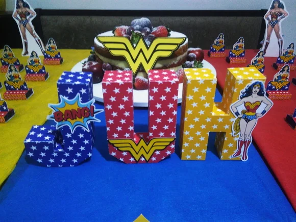 Letras 3D - Mulher Maravilha