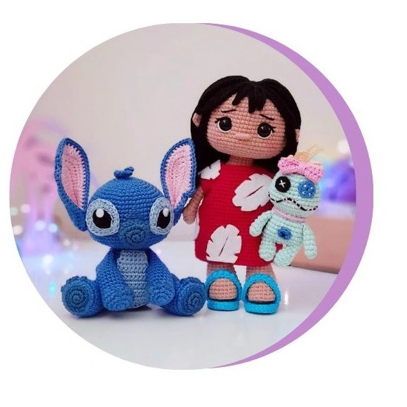 Lilo & Stitch em Amigurumi