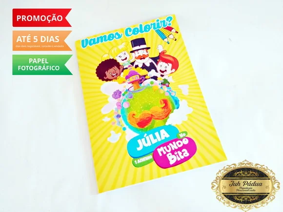 Livrinho de colorir Mundo BIta