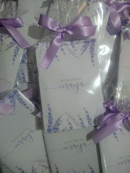 Livrinho de Orações Personalizado - Tema Lavanda Lilás