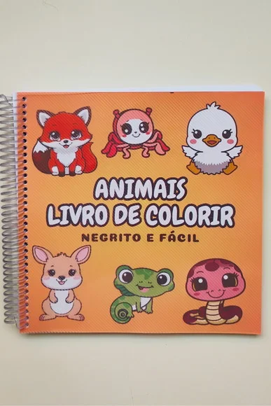 Livro de Colorir Animais Negrito e Fácil - Bold And Easy