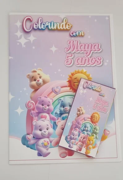 Livro de Colorir c/ Giz Ursinhos Carinhosos