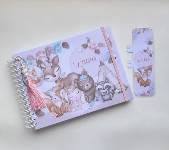 Livro do Bebê Grande(19x25cm) + Acessórios - Mod 01