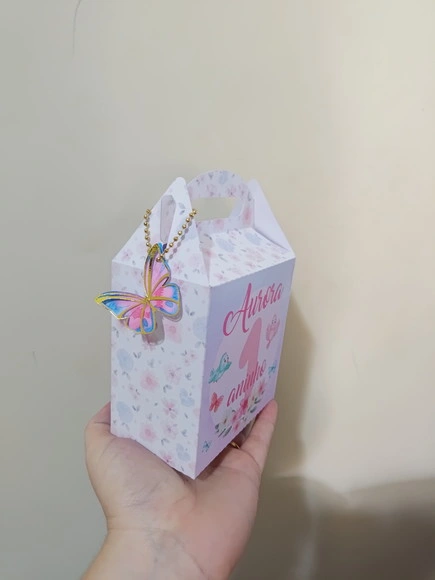 Kit 10 Maletinhas Personalizadas - Jardim das Borboletas