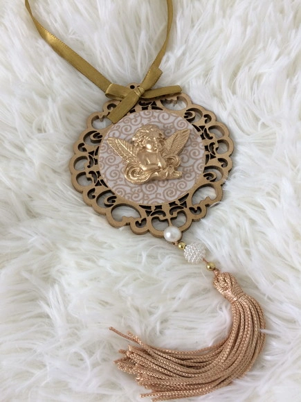 Lembrancinha Mandala de Porta Anjo da Guarda