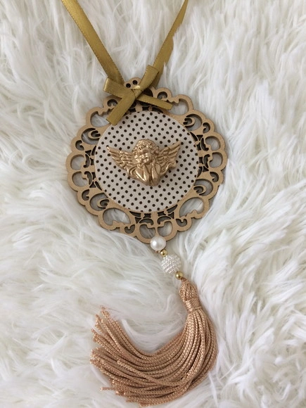 Lembrancinha Mandala de Porta Anjo da Guarda