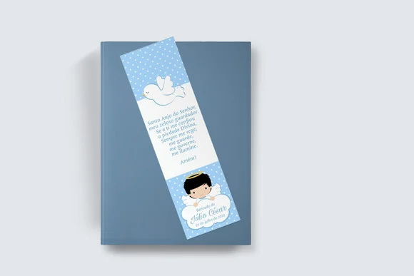 Marcador Página Personalizado Batizado Anjinho