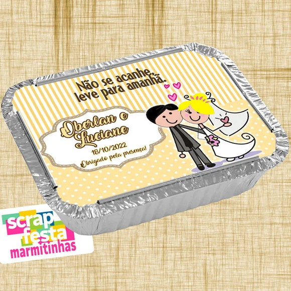 Marmitinha Personalizada Festa De Casamento