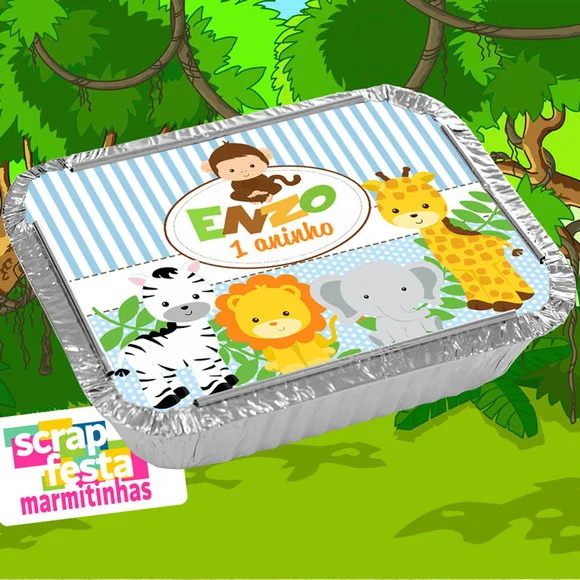 Marmitinha Personalizada Festa Safari