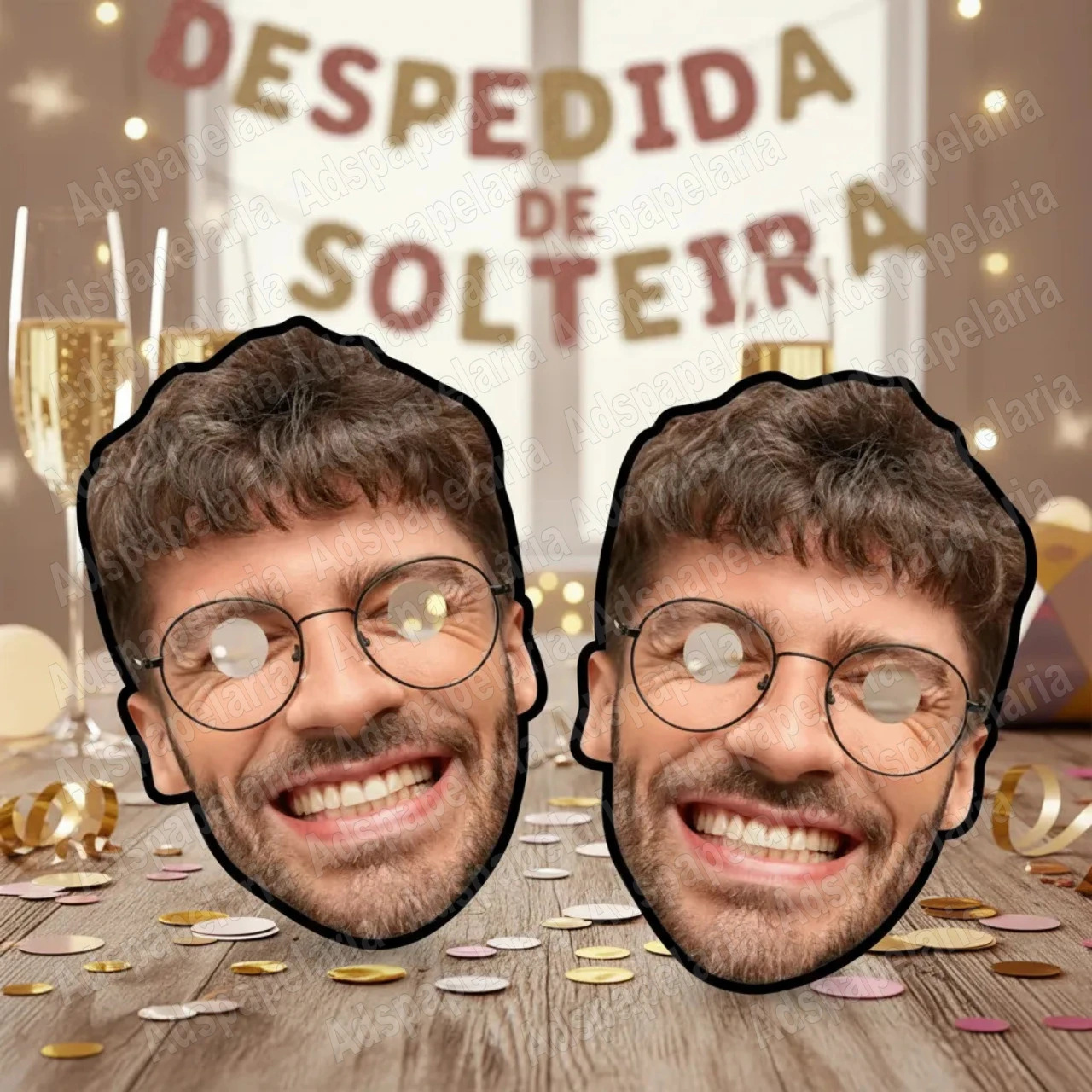 Máscara Personalizada Com Foto Para Aniversário Festa Infantil Adulto