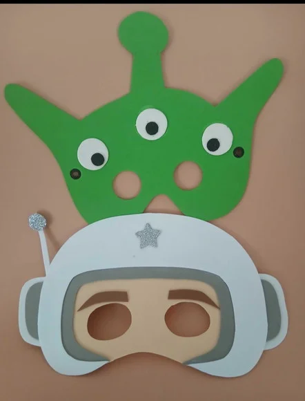Máscaras Astronauta e Estra Terrestre