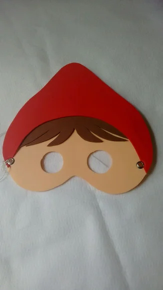Máscaras Chapeuzinho Vermelho e Lobo Mau