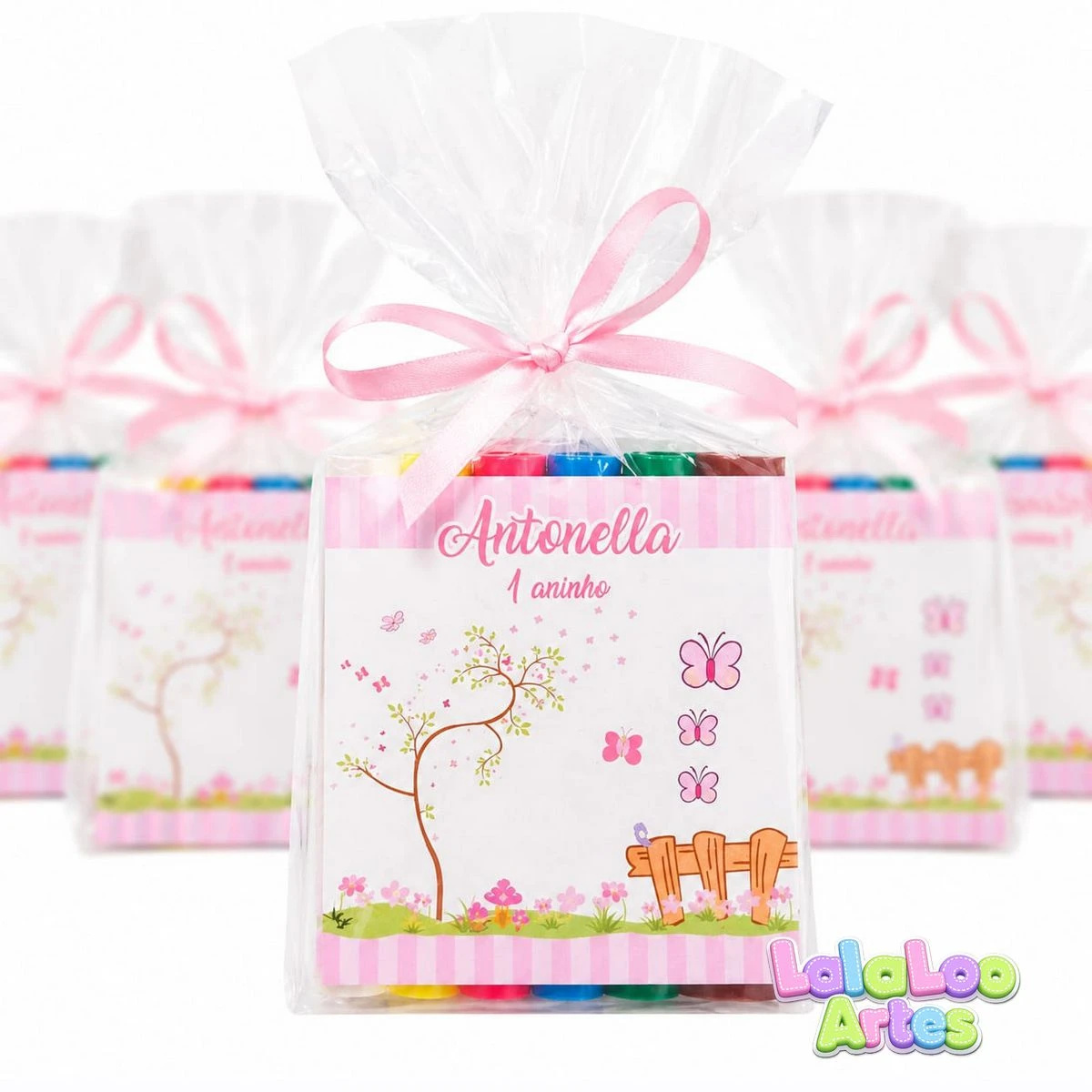 Massinha de Modelar Jardim Encantado Borboletas Personalizado