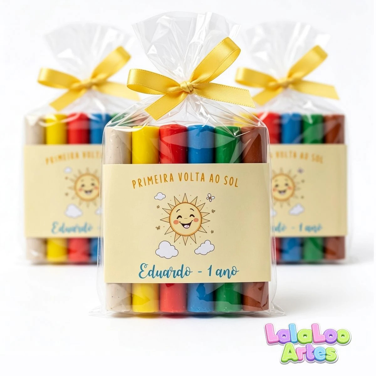 Massinha de Modelar Minha Primeira Volta ao Sol 2 Personalizada