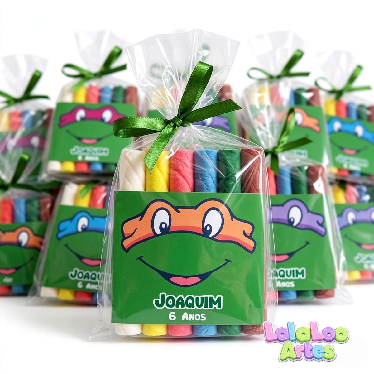 Massinha de Modelar Tartarugas Ninjas Personalizada