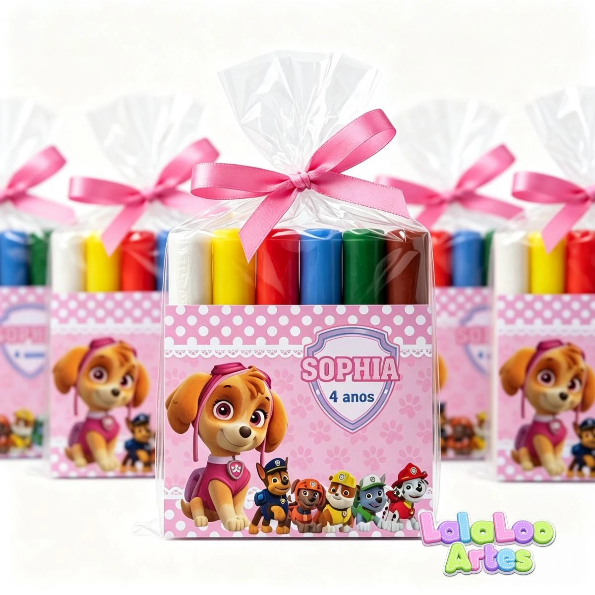 Massinha Personalizada Skye Patrulha Canina