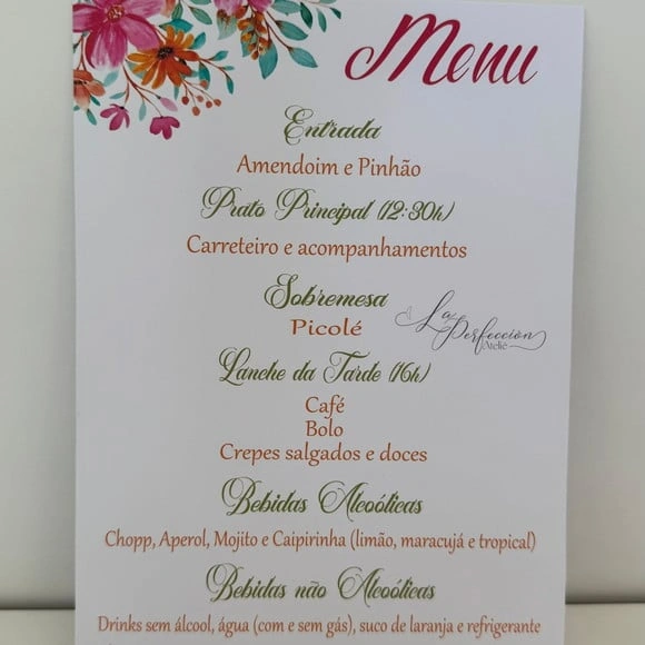 Menu Carnaval