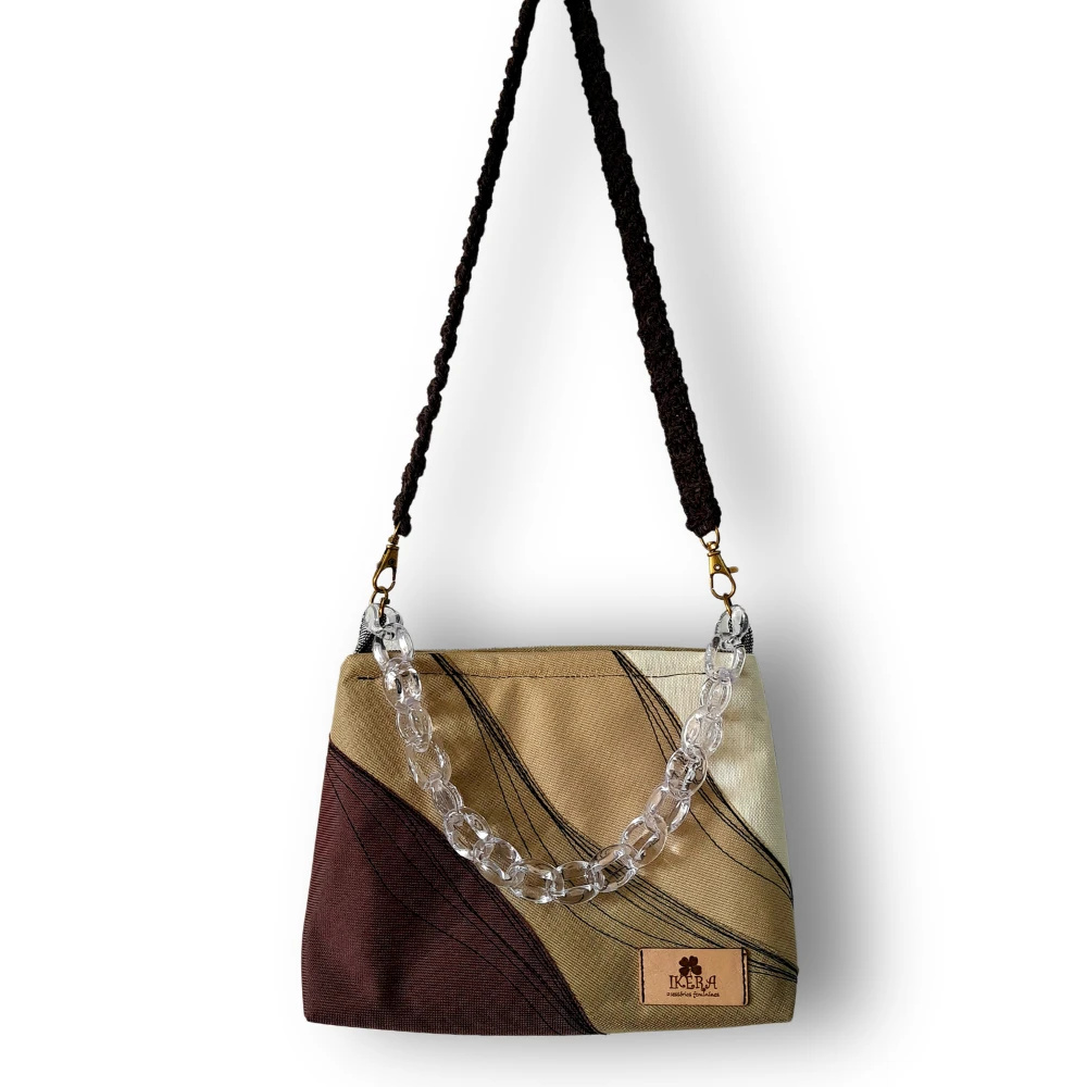 Mini Bolsa Artesanal Feminina de Tecido Mayara