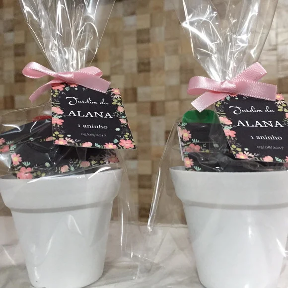 Lembrancinha personalizada Kit Ecológico plantio Flores