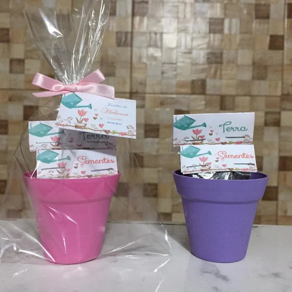 Lembrancinha personalizada Kit Ecológico plantio Jardim