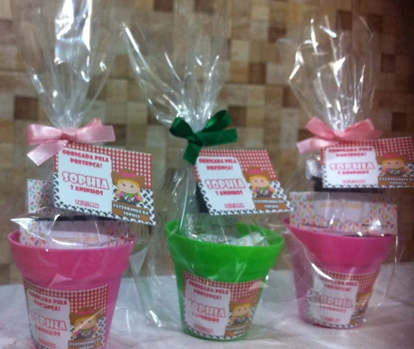 Tema Fazendinha | Lembrancinha para festa personalizada | Kit jardinagem