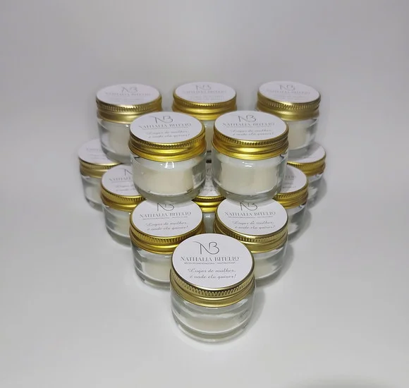 Mini Vela Perfumada Brinde Corporativo Mulher 35 gr