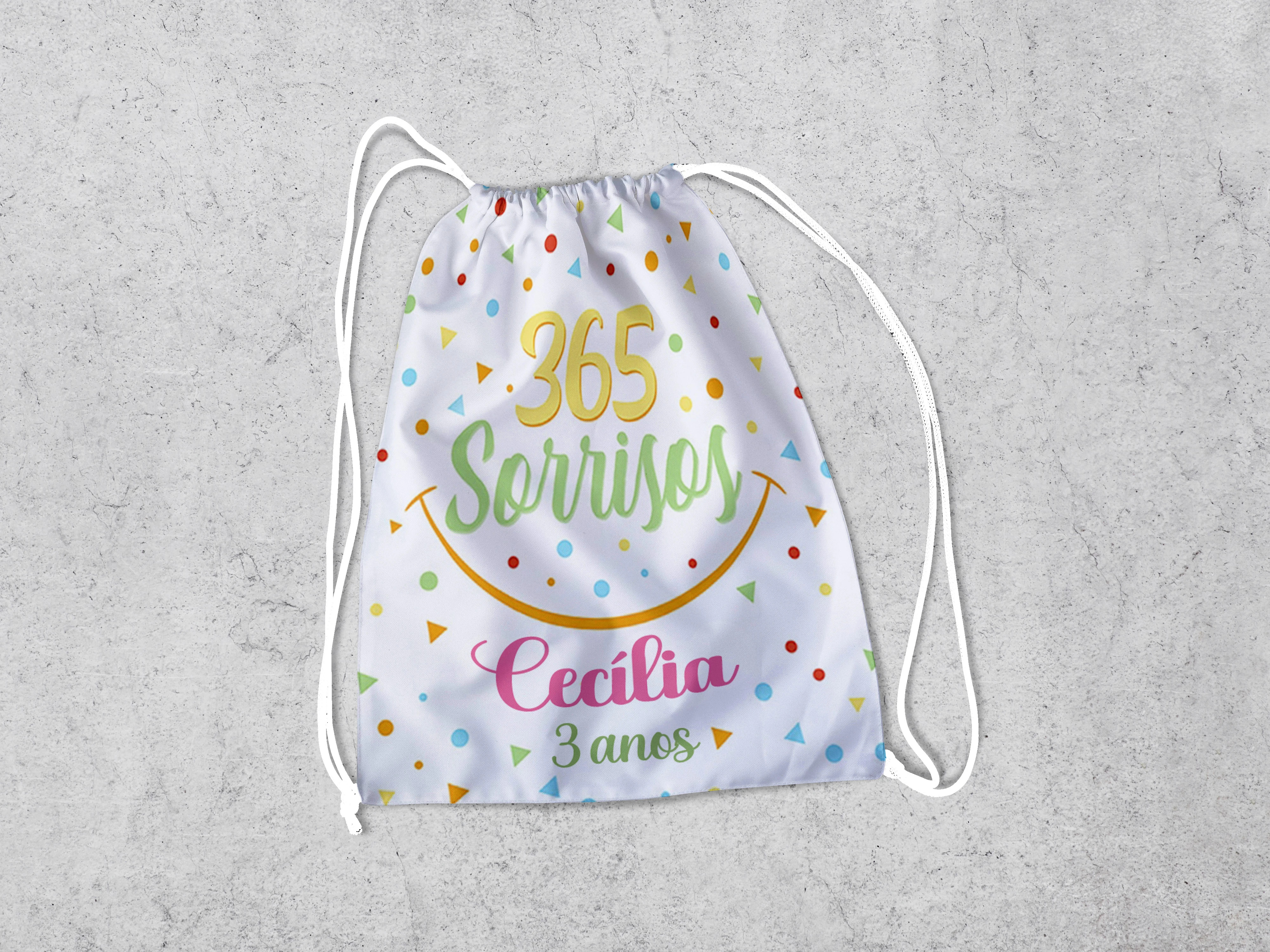 Mochilinha Personalizada 365 Sorrisos