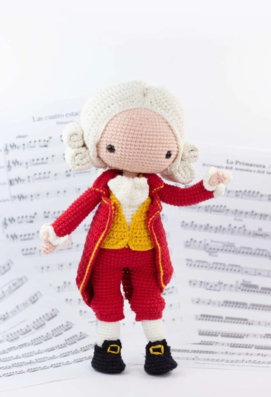 Mozart em Amigurumi